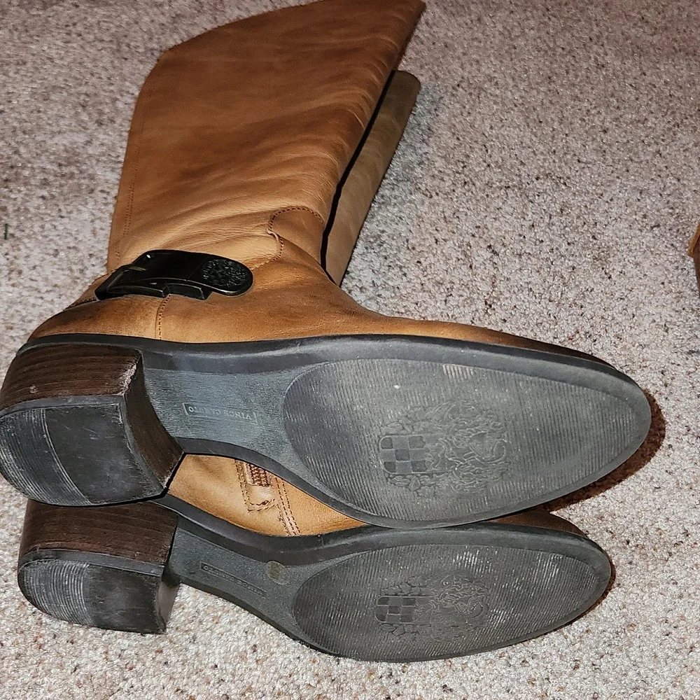 Vince Camuto style VC-BEDINA western brown tie dye leather size 8.5 - Picture 3 of 5